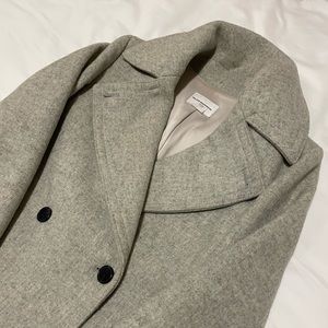 Club Monaco Daylina Grey Wool Coat - Size Small